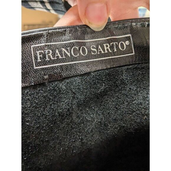 Franco Sarto Women's Black Heeled Leather Boots Size 9M - Picture 8 of 12